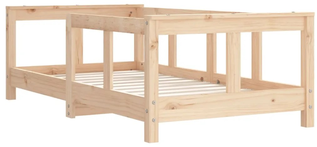 Estrutura de cama infantil 70x140 cm pinho maciço