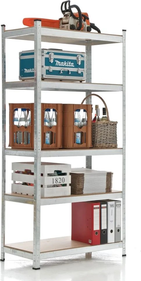 Estante para cargas pesadas 90 x 40 x 180 Prateado