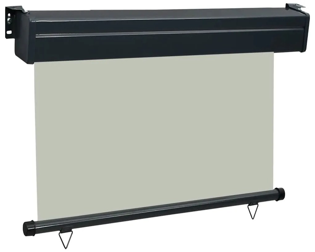 Toldo lateral para varanda 80x250 cm cinzento