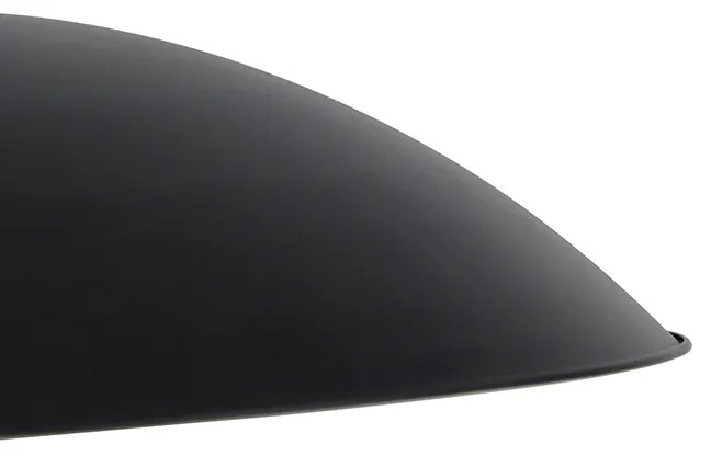 Candeeiro de suspensão vintage preto com dourado 60 cm - Emilienne Moderno