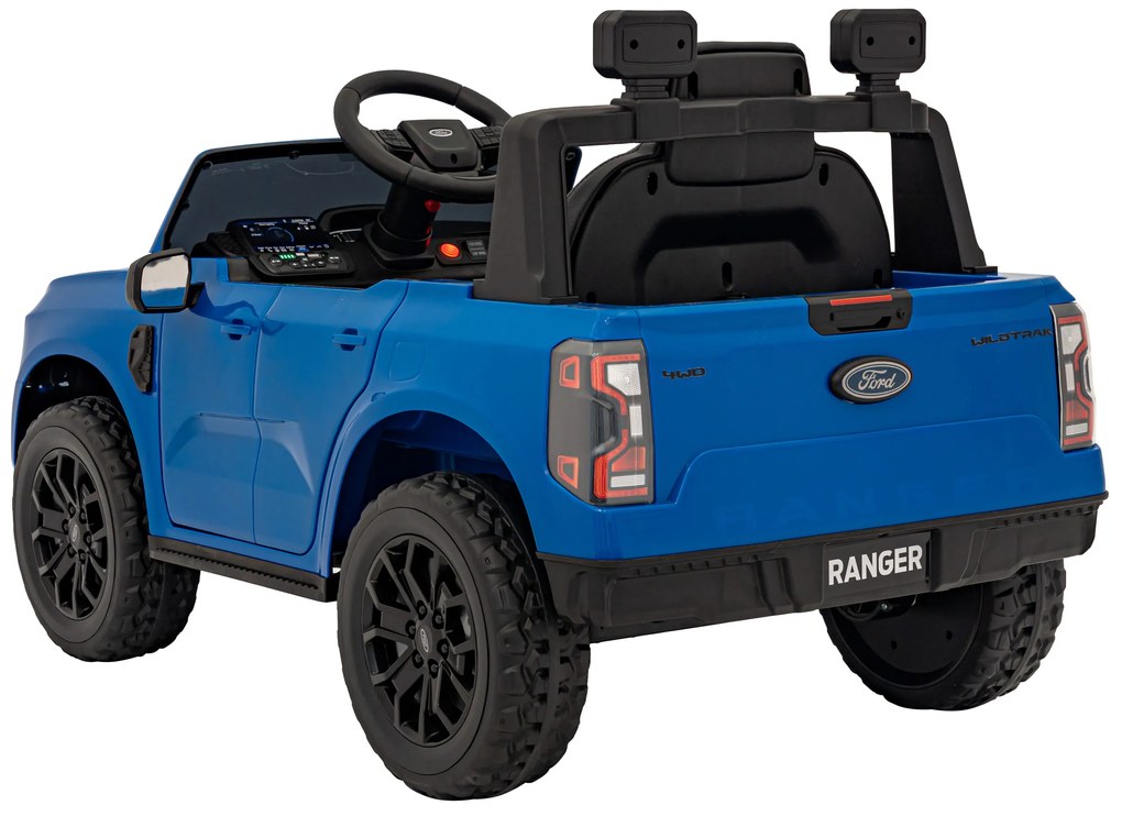 Carro elétrico para Crianças 12V Ford Ranger LIFT Assento de couro, Rodas de EVA Azul