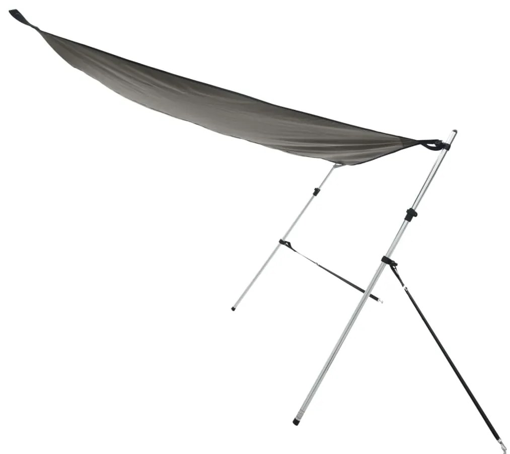 Extensão de toldo em T 170x208x(115-183) cm antracite