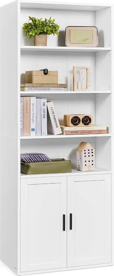 Estante com 6 prateleiras 24 x 60 x 175 cm branco