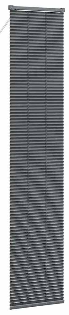 Persiana de Janela Cinzento-escuro 40 x 220 cm Alumínio
