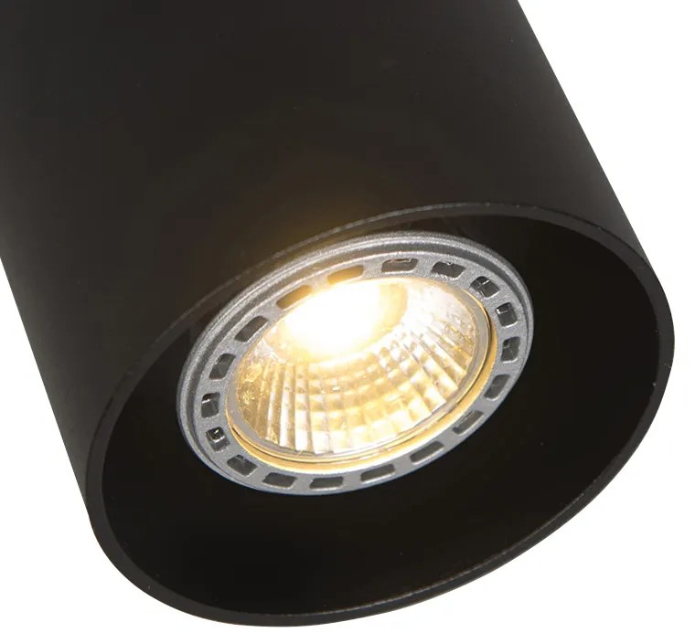 LED Foco de superfície inteligente preto dourado com Wi-Fi GU10 - Tubo Moderno,Design