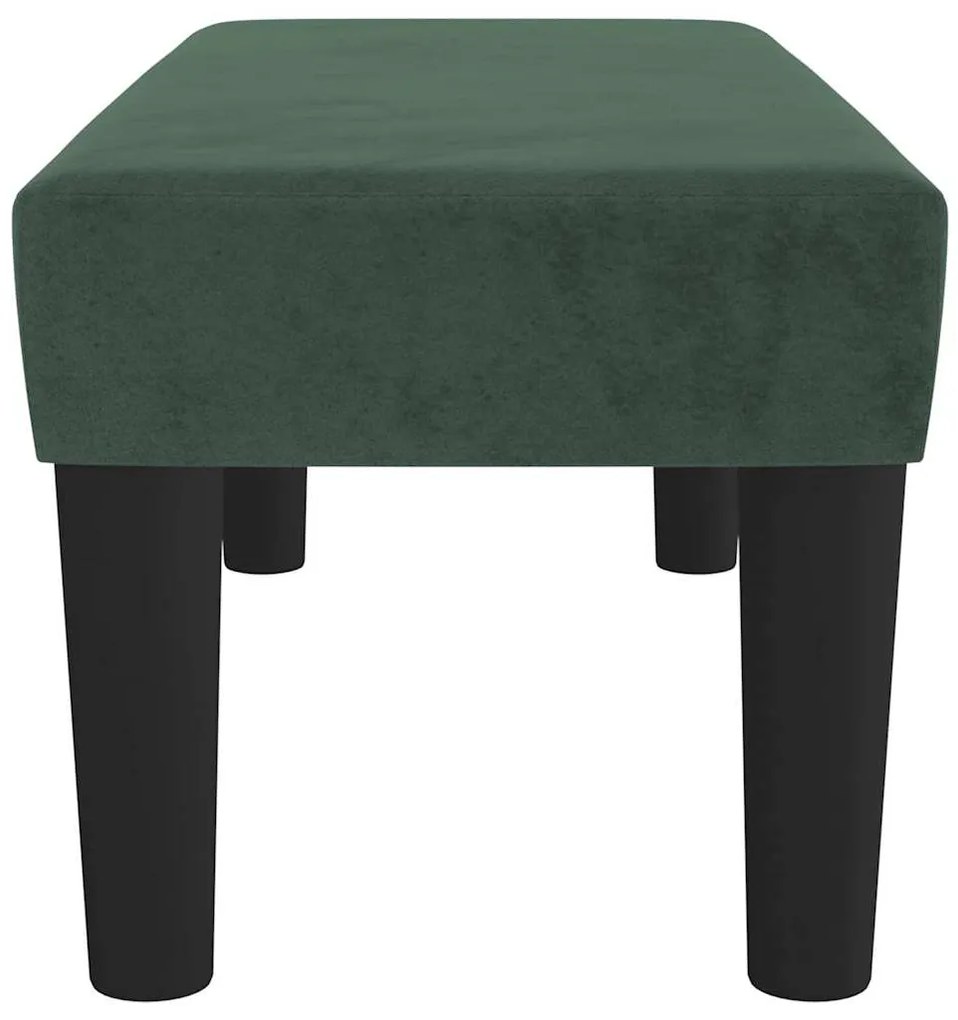 Banco 70x30x30 cm veludo verde-escuro