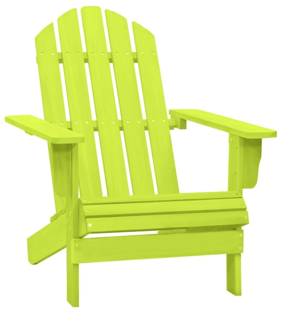 vidaXL Cadeira Adirondack para jardim abeto maciço verde
