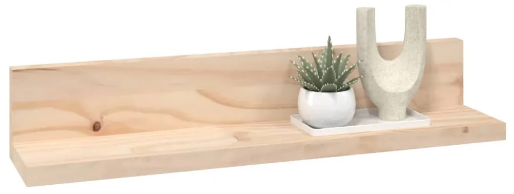 Prateleiras de parede 2 pcs 50x11x9 cm madeira de pinho maciça