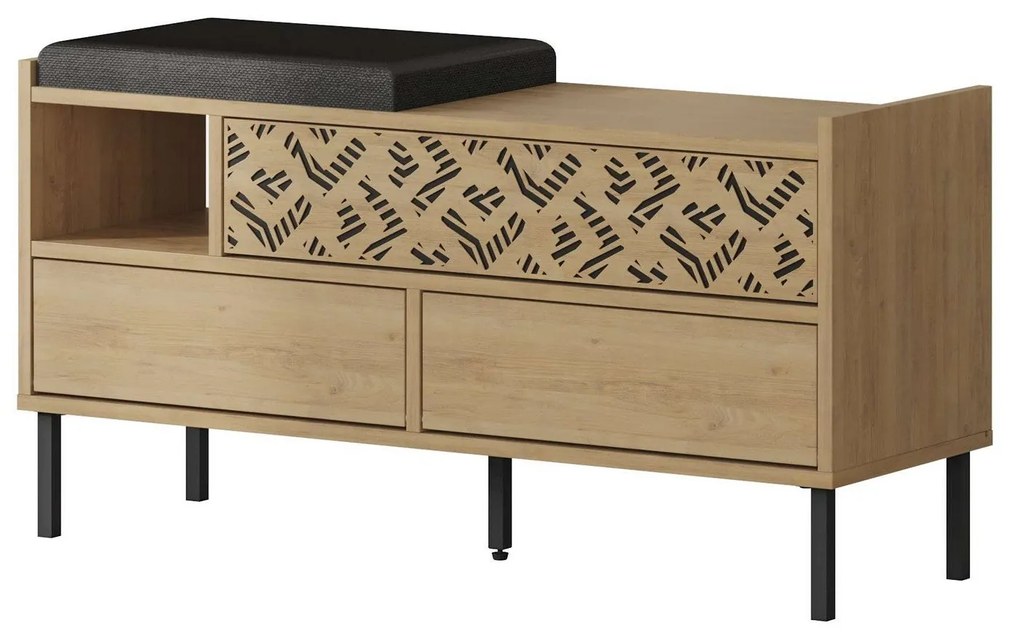 Hall Stand Berlin BC – Walnut Cream – 120 cm x 200 cm x 35 cm