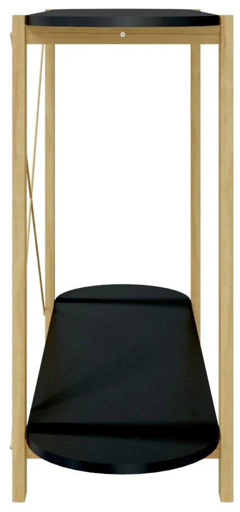 Mesa consola 110x38x75 cm derivados de madeira preto