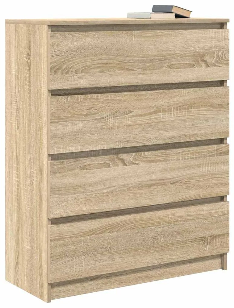 Aparador 80x35x99 cm deriv. de madeira carvalho sonoma