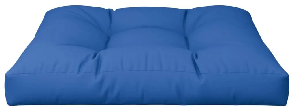 Almofadão sofá de paletes 80x80x12 cm tecido azul real