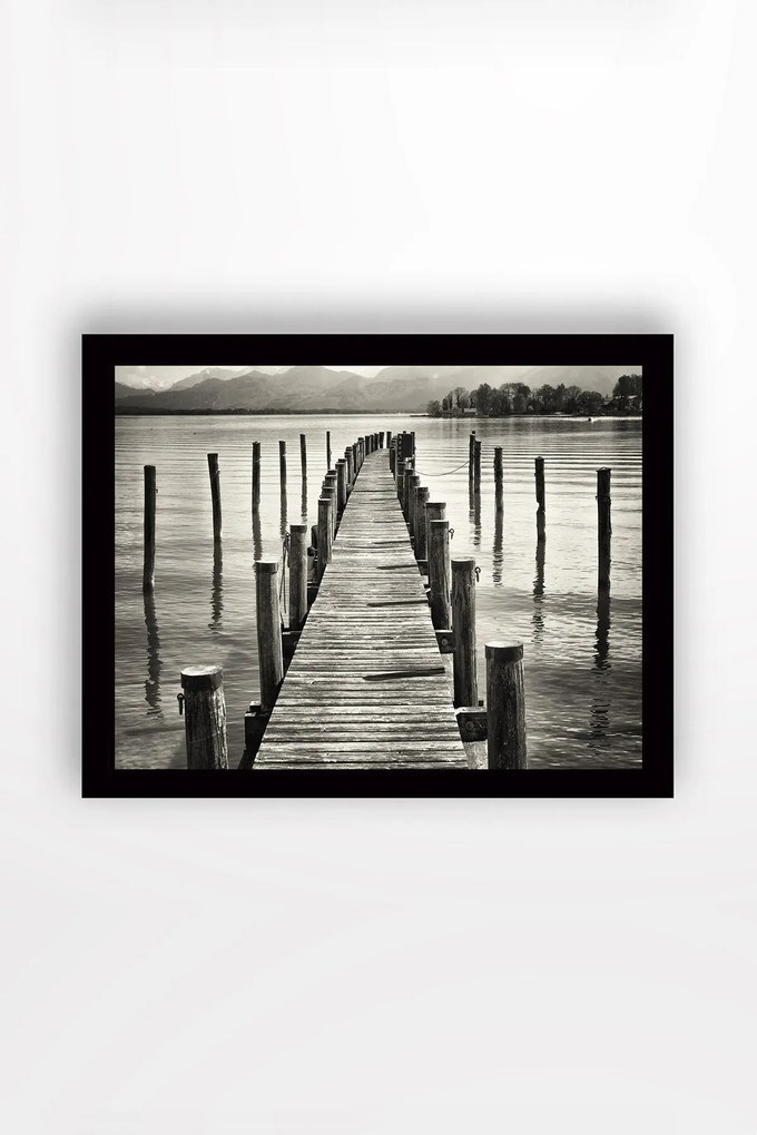Pintura Decorativa em MDF com Moldura SC0752 – Multicolor – 41 x 56 cm