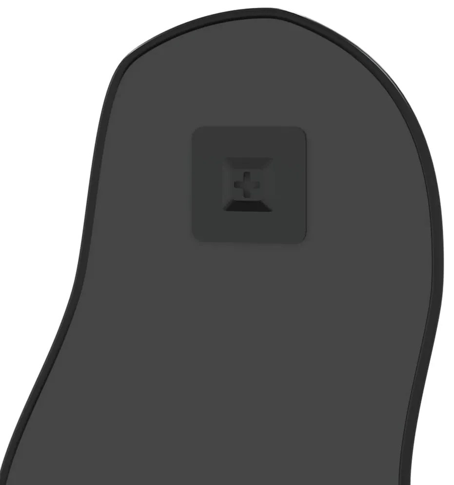 Espelho de parede 80x35 cm preto