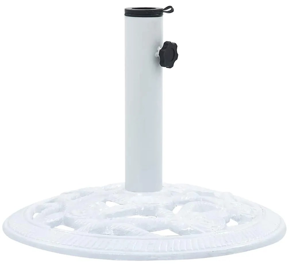 Base para guarda-sol 9 kg 40 cm ferro fundido branco