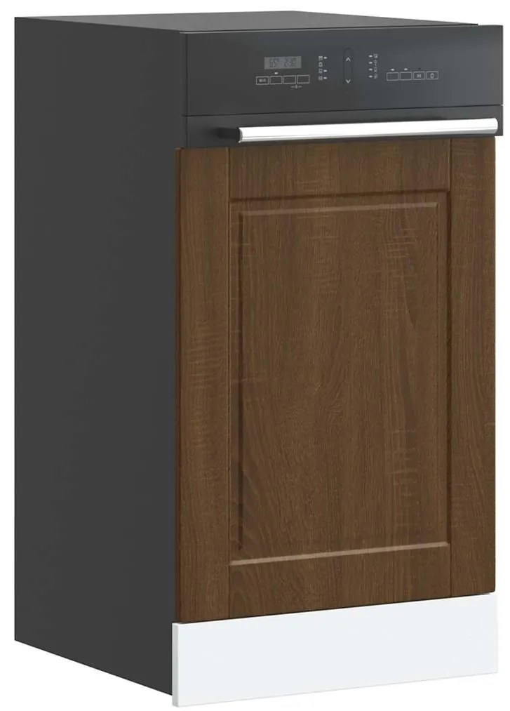 Painel máquina lavar louça Porto carvalho castanho 45x1,5x67 cm