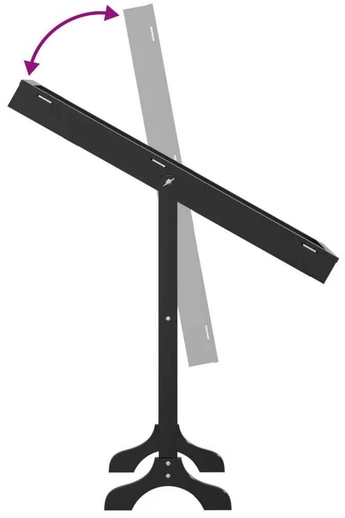 Espelho de pé 34x37x146 cm preto
