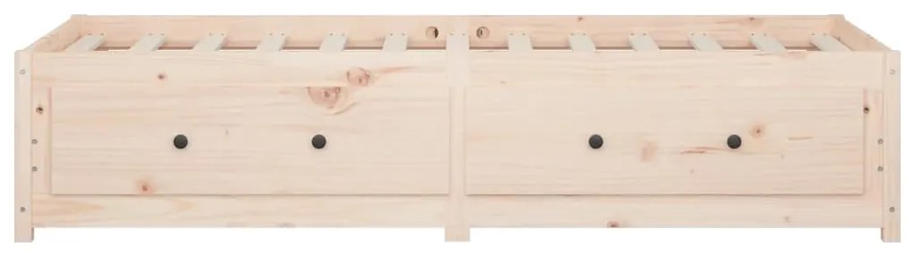 Sofá-cama de solteiro 90x190 cm madeira de pinho maciça