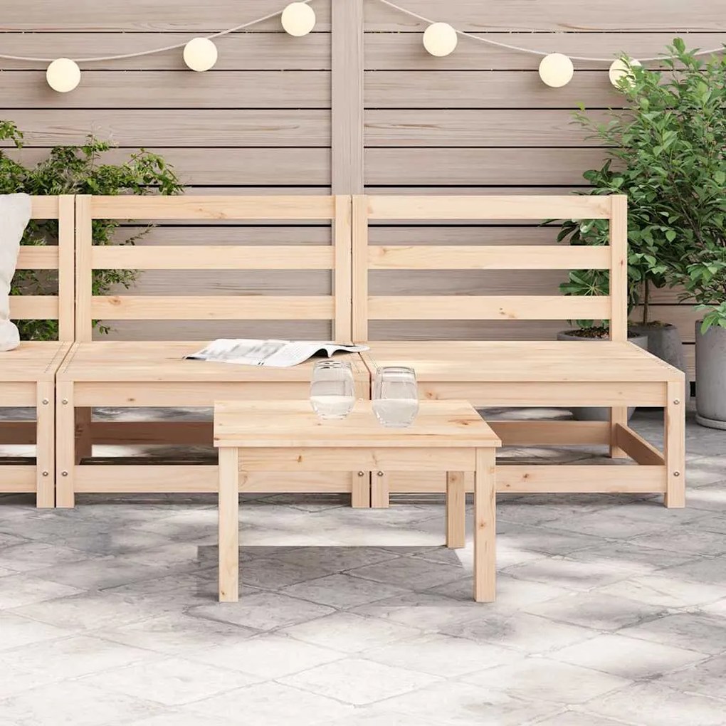 Sofás sem Apoio p/ Braços para Jardim - 2 pcs - 70x70x67 cm - Pinho Ma