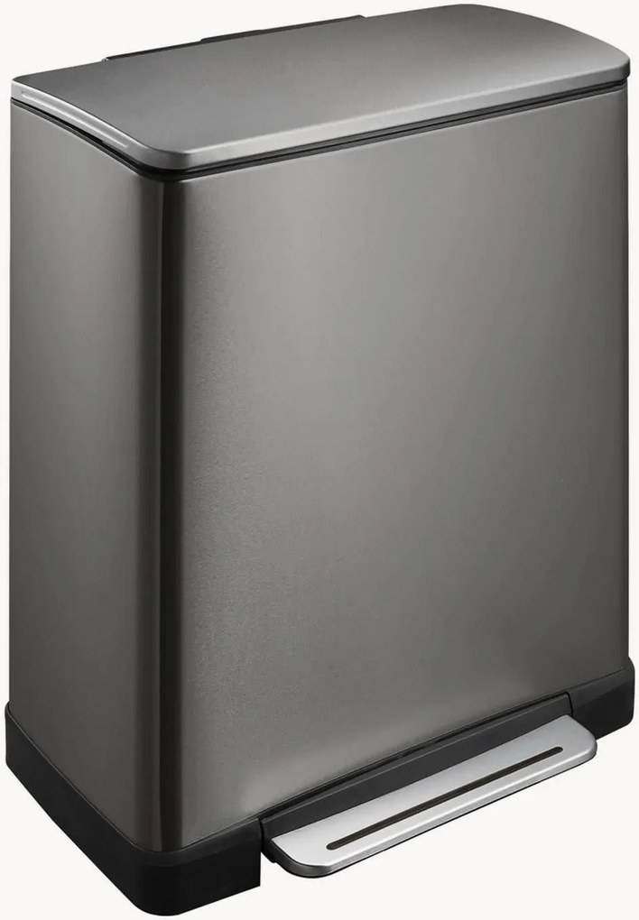 Caixote do lixo de reciclagem com pedal E-Cube, 28+18 L