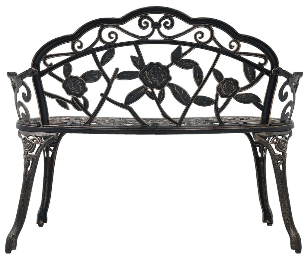 Banco bistrô 100 cm alumínio fundido bronze