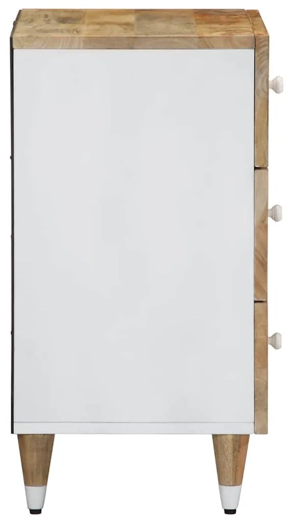 Mesa de cabeceira 50x33x60 cm madeira de mangueira maciça