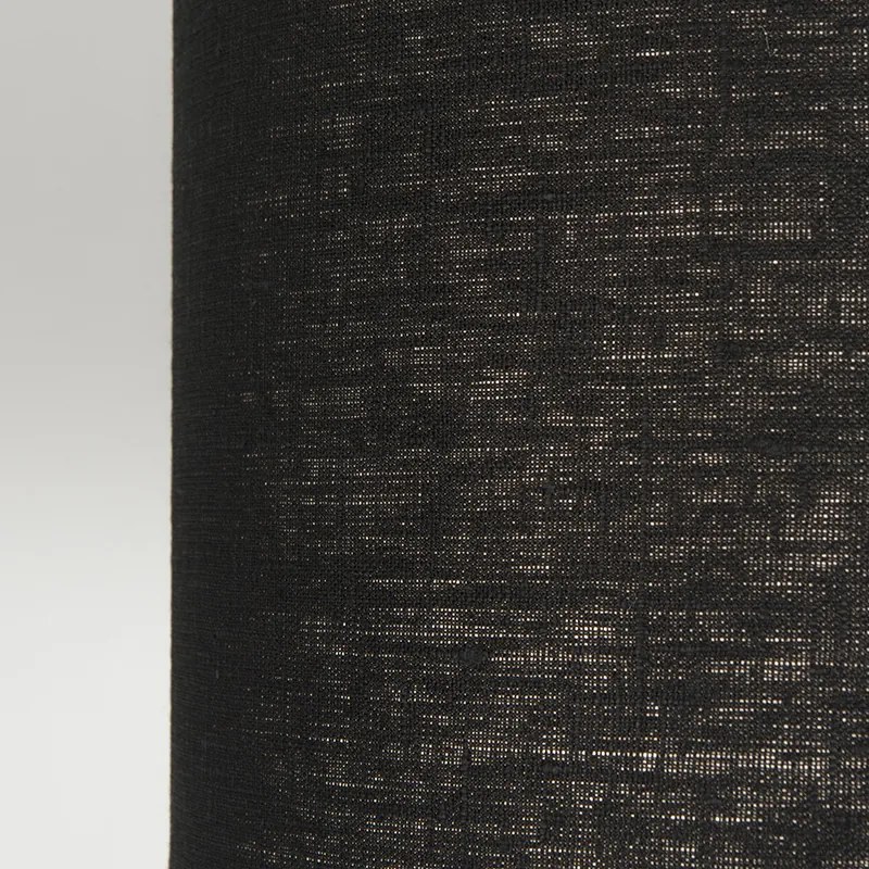 Candeeiro de suspensão em aço com cúpula 35 cm preto ajustável 2 luzes - Blitz Moderno