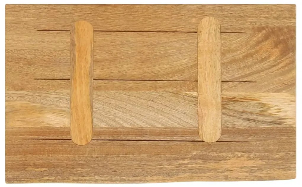 Tampo de mesa c/ borda viva 50x20x2,5 cm mangueira maciça