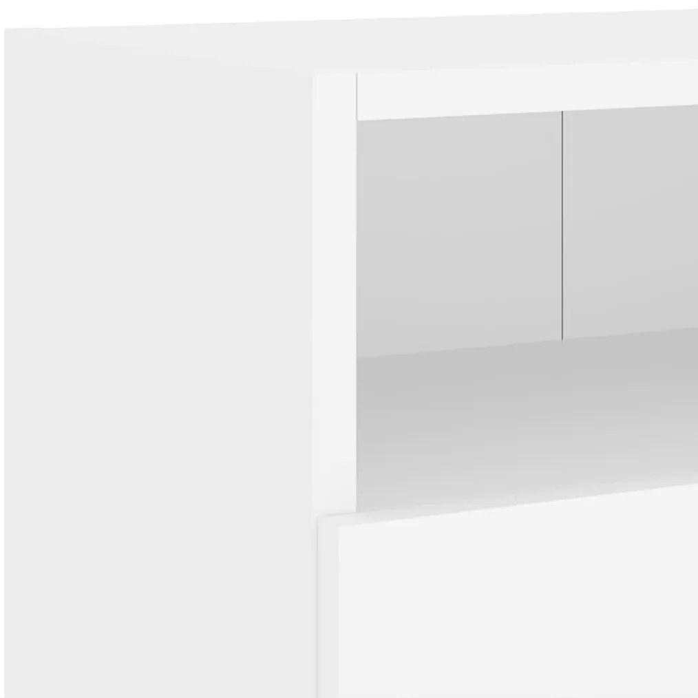 Móvel de parede p/ TV 100x30x30 cm derivados de madeira branco
