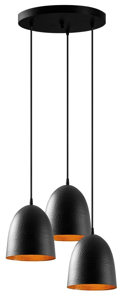 Candeeiro de Teto Tattoo – Preto – 44 x 44 cm