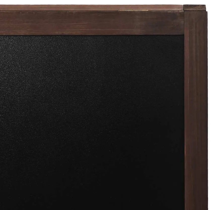 Quadro negro vertical de dupla face em madeira de cedro 40x60cm