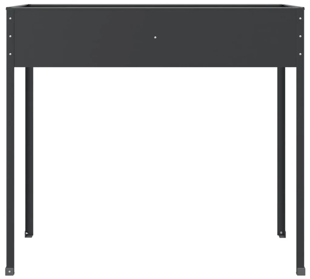 Vaso/floreira jardim 100,5x40,5x90 cm aço galvanizado antracite