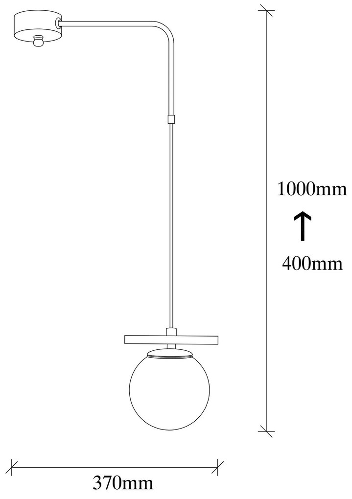 Candeeiro de Teto Uzum – Branco – 37 x 15 cm