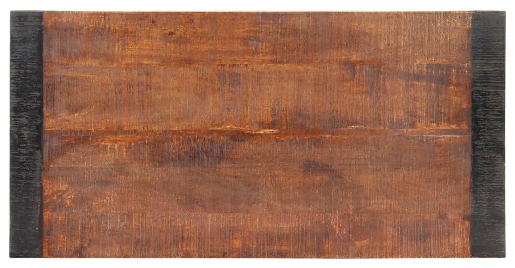 Mesa de jantar 120x60x76 cm madeira mangueira maciça áspera