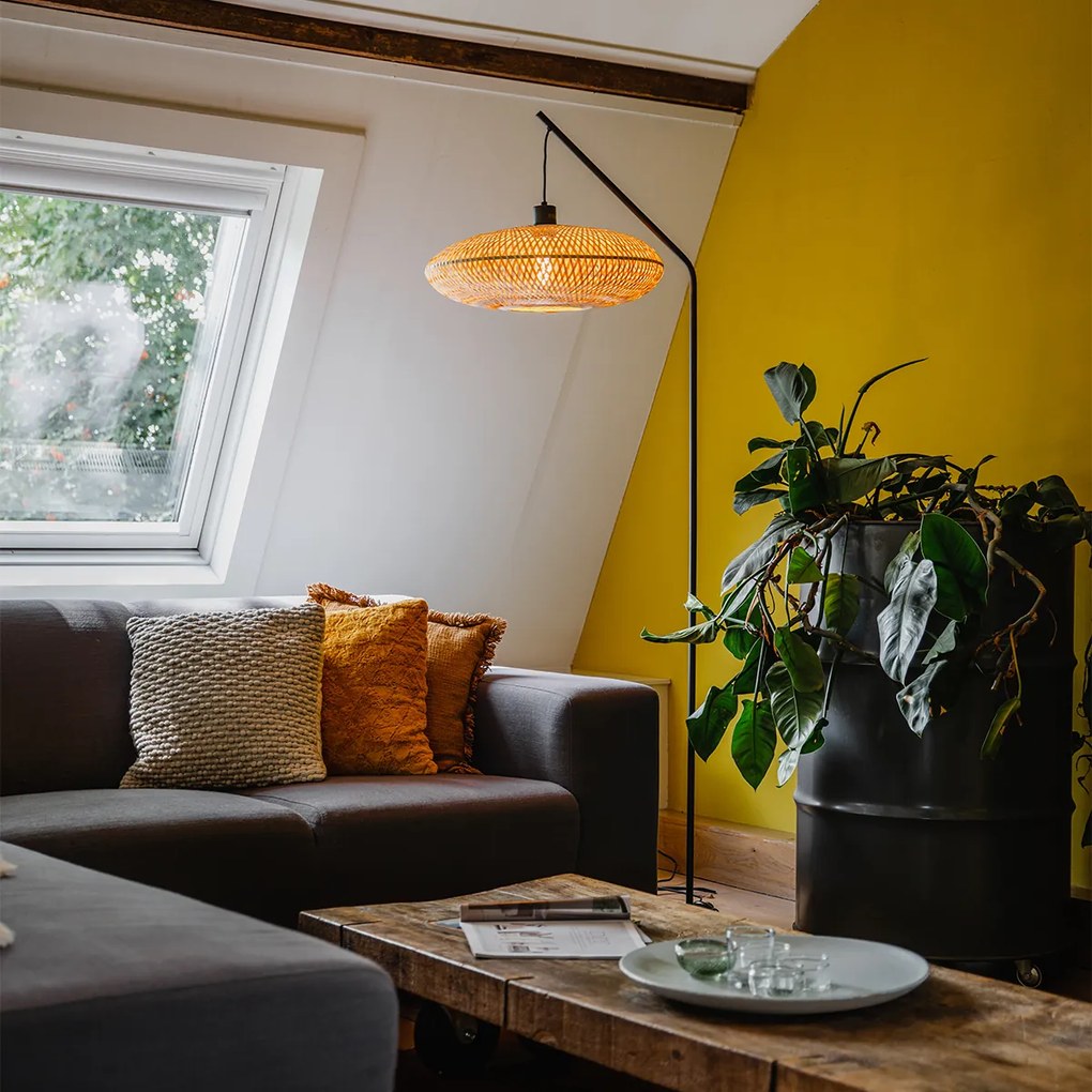 Candeeiro de pé oriental em bambu - Ostrava