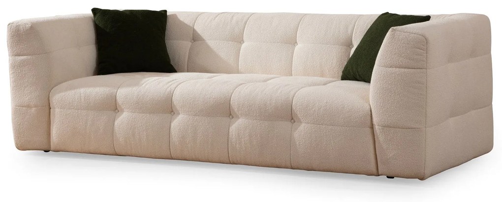 Sofá de 3 Lugares Cady – Bege – 235x100x72 cm