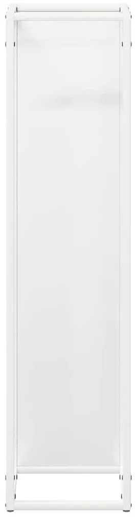 Suporte para lenha 25x25x100 cm aço laminado a frio branco
