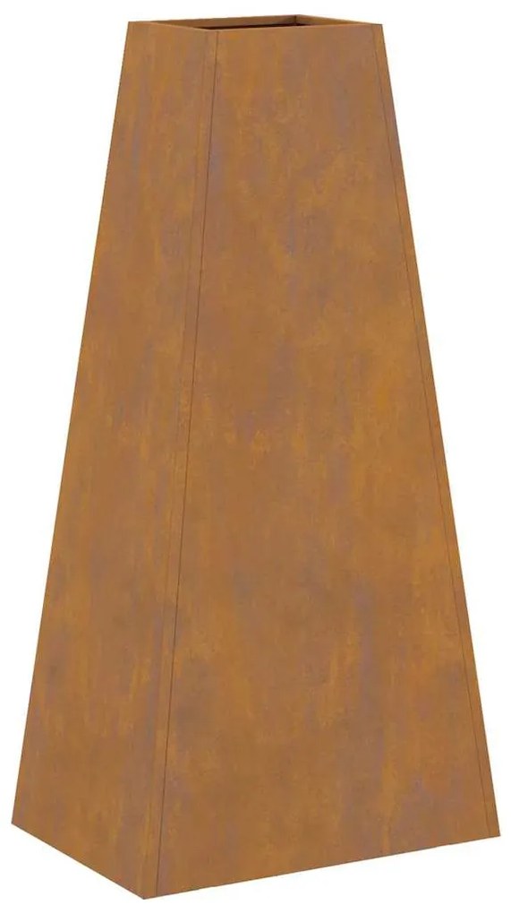 Fogueira vidaXL 50x35x100 cm Aço Envelhecido