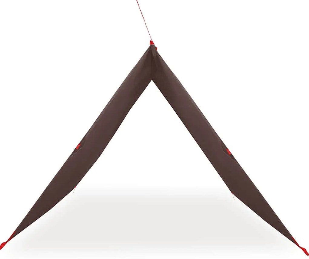 Lona de campismo 366x306 cm impermeável castanho