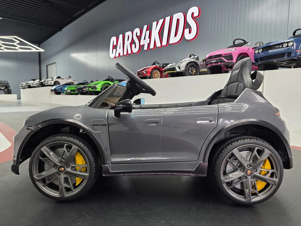 Carro Infantil bateria 12V Porsche Taycan Cinzento