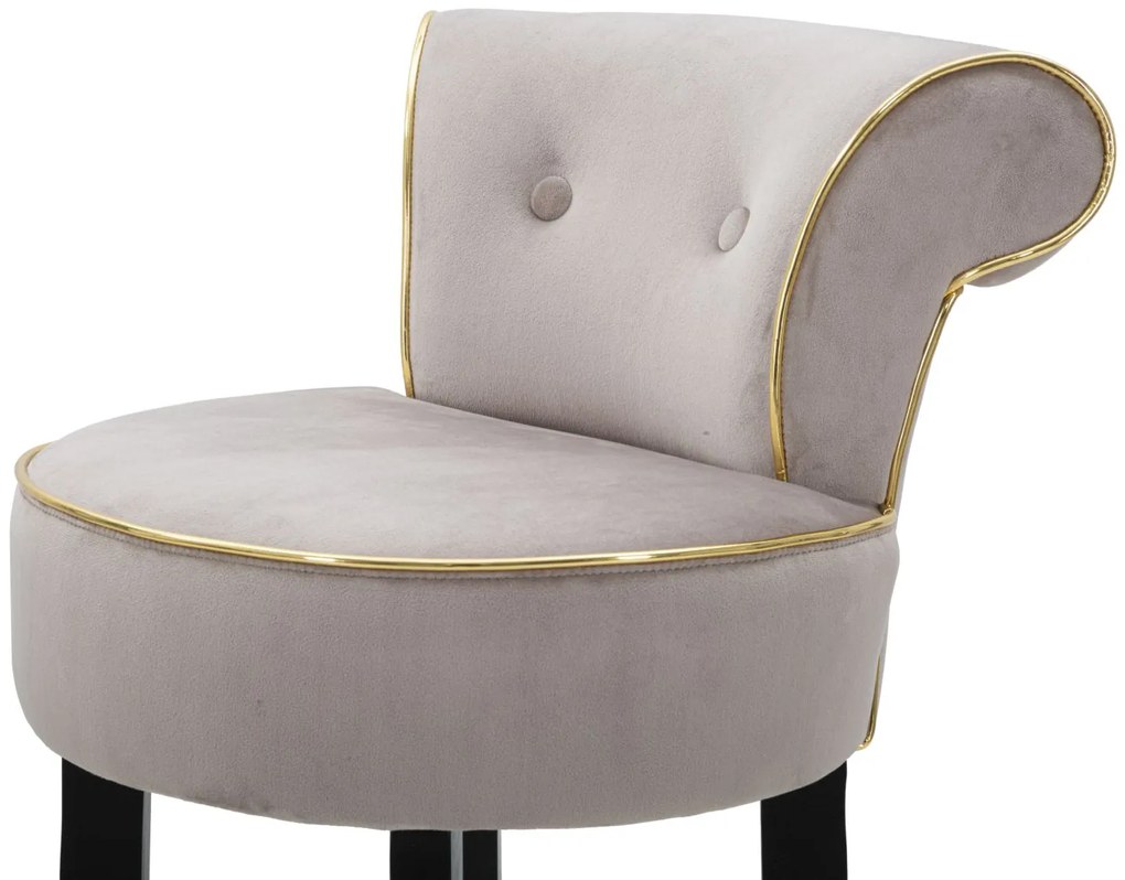 BANCO DE BAR LUXY 46X48X96 CM CINZENTO