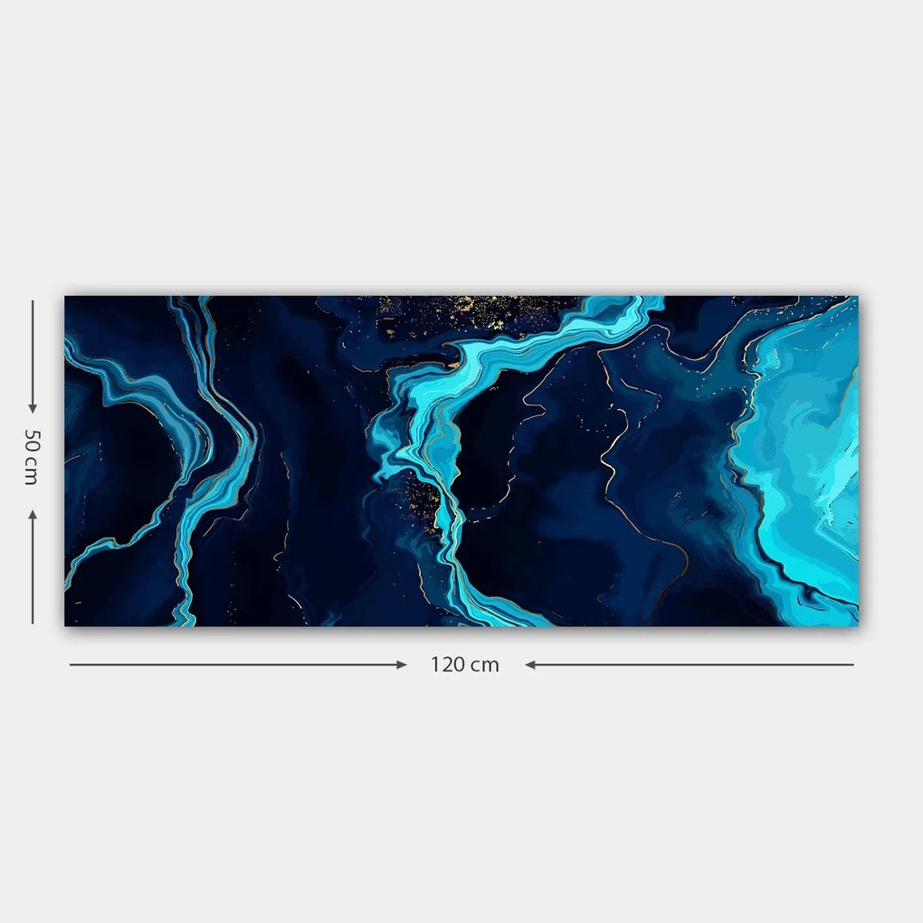 Pintura Decorativa em Tela YTY155999_50120 – Multicolor – 50 x 120 cm