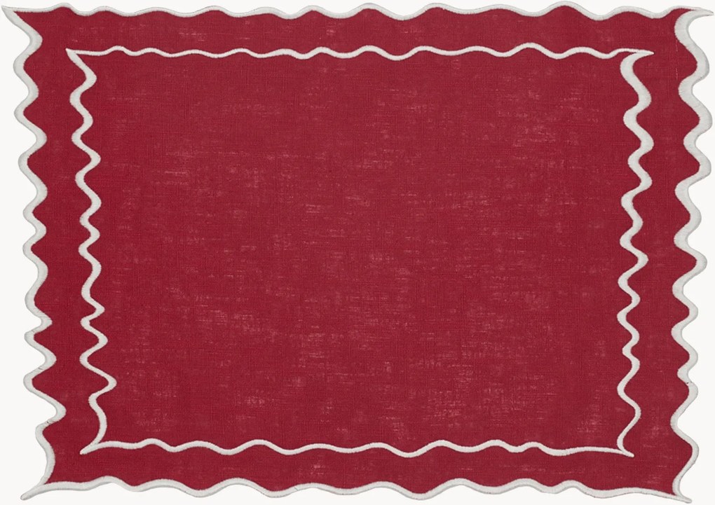 Individual de mesa com bordado Vila