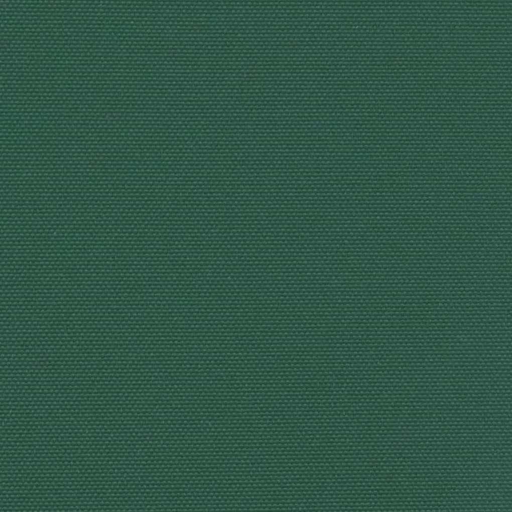 Toldo lateral retrátil 140x1000 cm verde-escuro