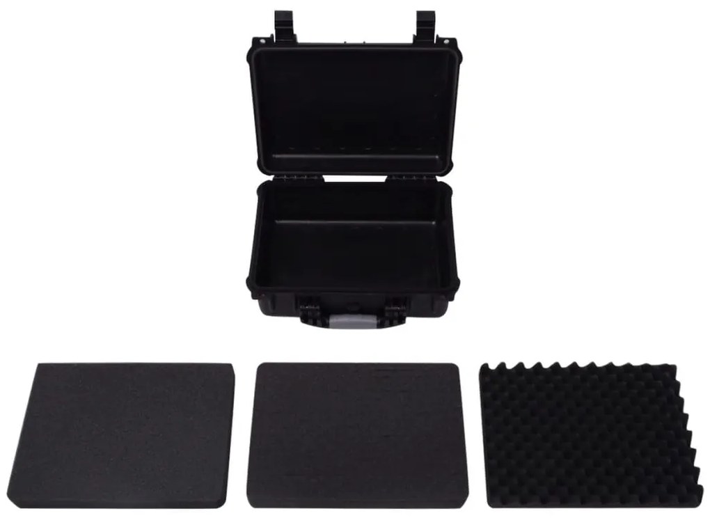 Caixa de equipamento protetora 40,6x33x17,4 cm preto