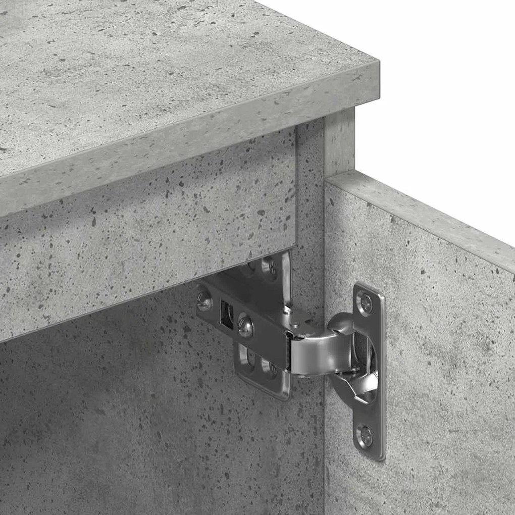 Móvel de TV derivados de madeira cinzento concreto