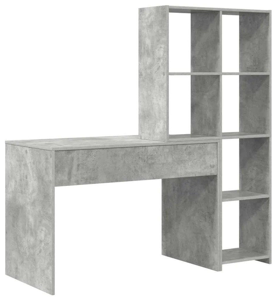 Mesa Cinzento cimento 138.5 x 55 x 143 cm Madeira processada