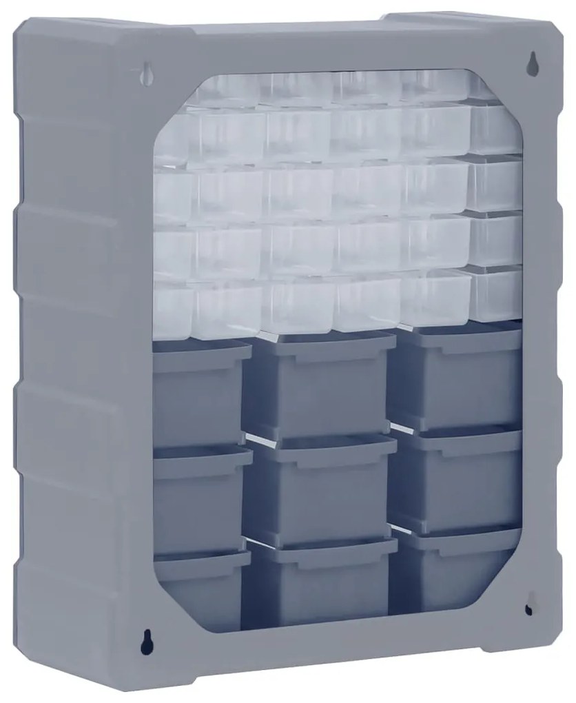 Caixa organizadora com 39 gavetas 38x16x47 cm