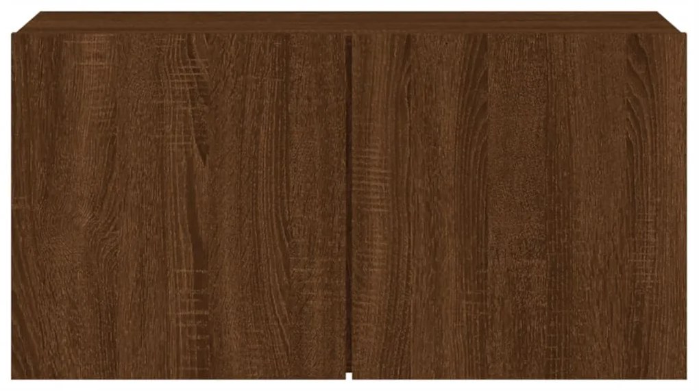 Móvel de parede para TV 80x30x41 cm carvalho castanho