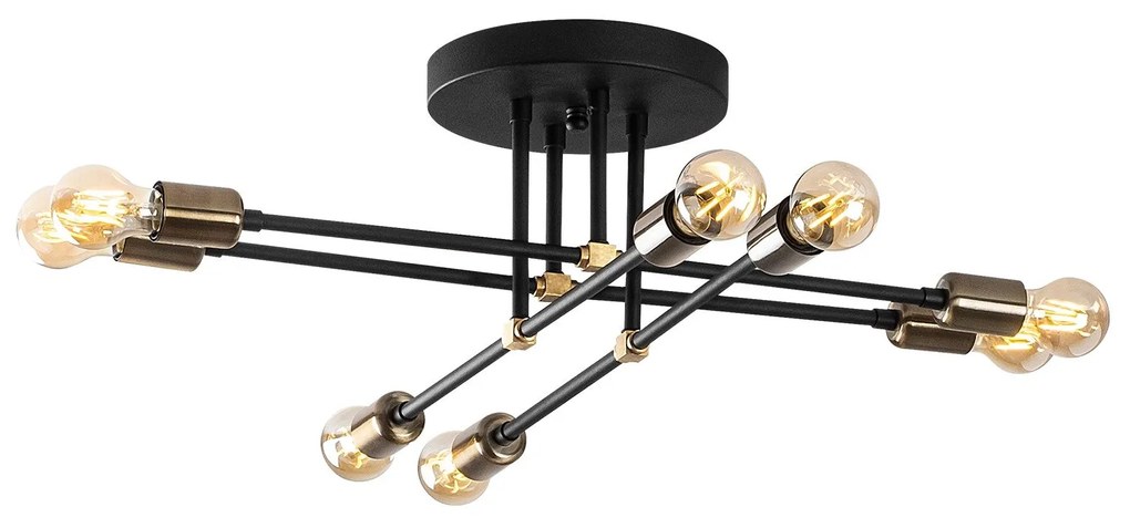 Chandelier Exhaust – Preto – 67 x 67 cm